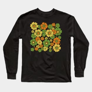 Vintage Meadow Floral Long Sleeve T-Shirt